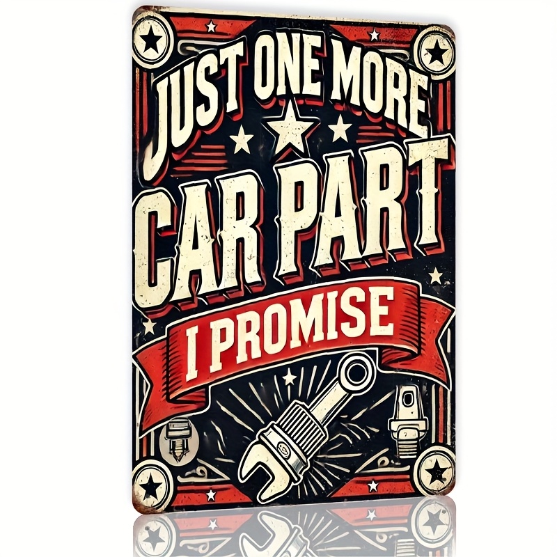 Auto Repair Shop Kitchener - 部屋の装飾、Ipromise自動車修理工場-メタルブリキ看板、面白いキッチン、レストラン、バー、男の隠れ家、ガレージの装飾。