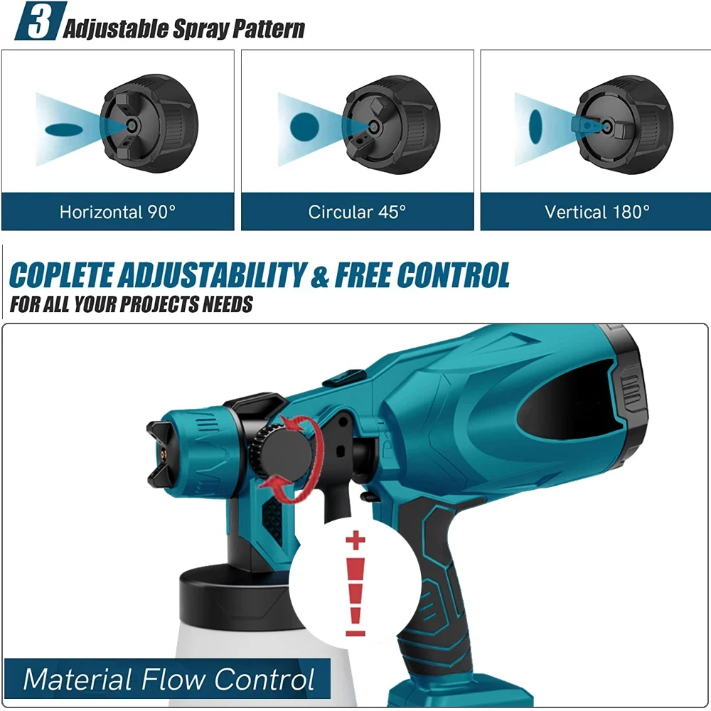 電動スプレーガン 家庭用コードレスペイントスプレーヤー HV - Heat Gun Paint Strip のレビューと価格